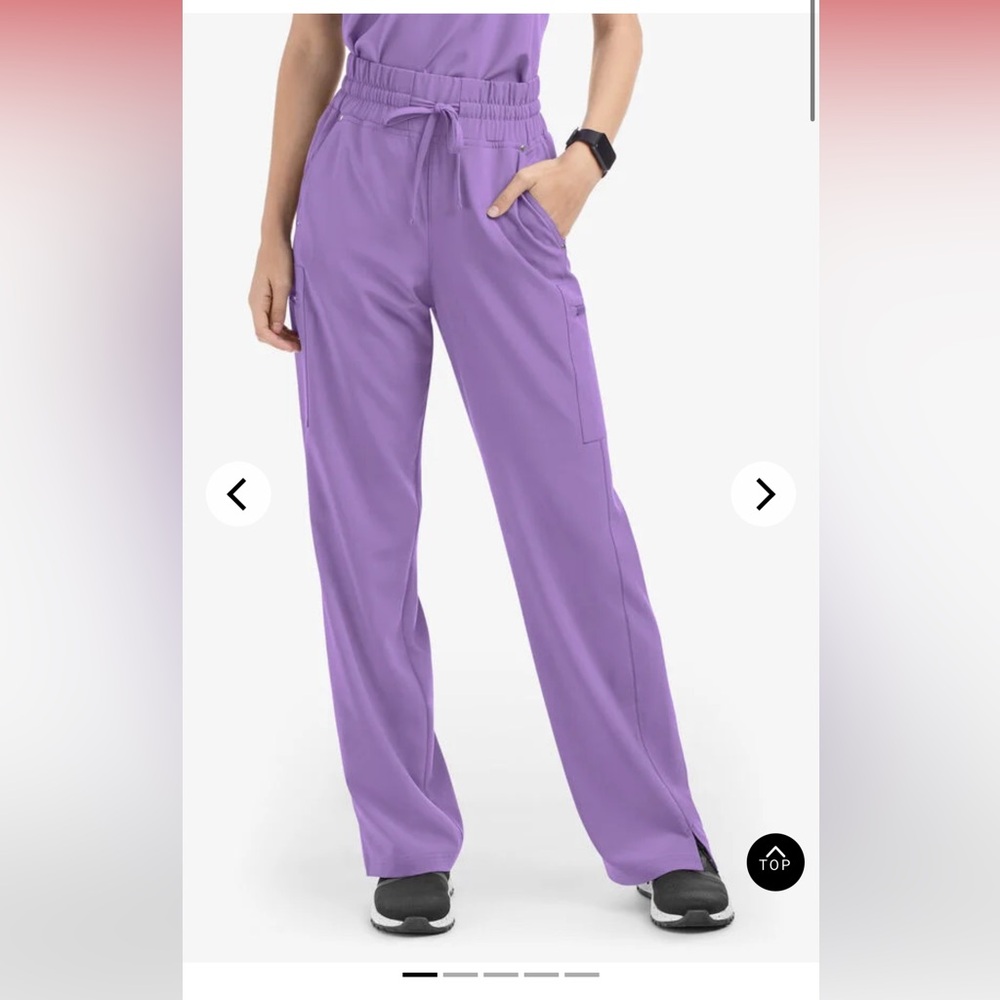Uniform Advantage Easy Stretch Purple Scrub Set
